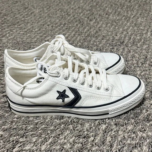 Converse All Star White and Black Sneakers - Picture 2 of 5